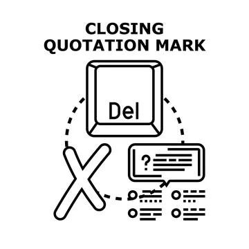 Eliminating incorrect punctuation and ensuring accurate text Illustrazione stock