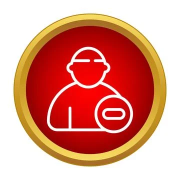 Eliminating user account profile, removing member data concept Stock Illustration