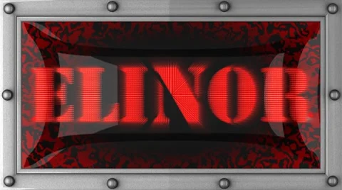 Elinor on led 库存影片 8705934