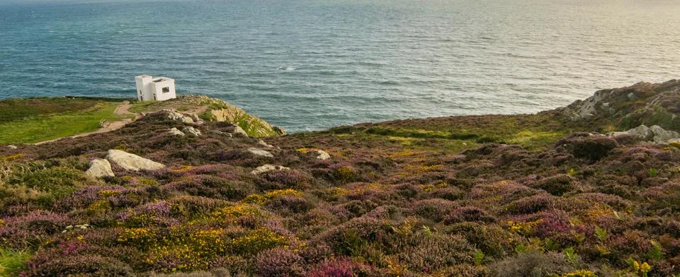 Elin's Tower, South Stack, North Wales Stock Photos