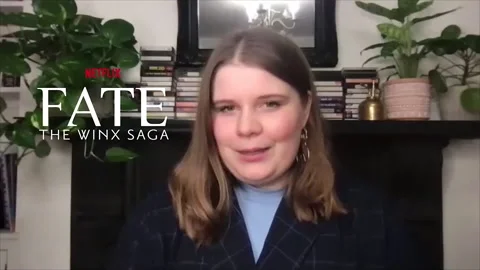 Eliot Salt talks about her performance in series 'Fate: The Winx Saga' - 2021 Video stock 154373880