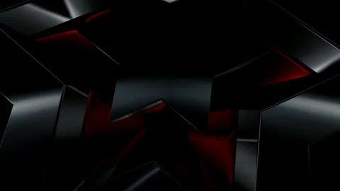Elite Background with Black Figures, 3D Render, Shapes, Reflection, Exclusive Stock Footage 269184377