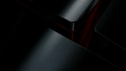 Elite Background with Black Figures, Exclusive, Reflection, 3D Render, Shapes Stock Footage 269184362