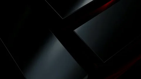 Elite Background with Black Figures, Reflection, Exclusive, 3D Render, Shapes Stock Footage 269184167