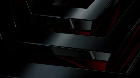 Elite Background with Black Figures, Shapes, Exclusive, Reflection, 3D Render Stock Footage 269184124