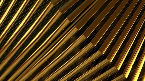 Elite Background, Gold Bars, Exclusive, Unique Design, 3D Render Stock Footage 270347995