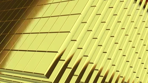 Elite Background, Gold Tiles, 3D Render, Unique Design, Exclusive Stock Footage 270347974