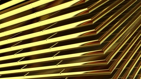 Elite Background, Gold Tiles, 3D Render, Exclusive, Unique Design Stock Footage 270347980
