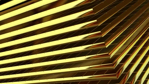 Elite Background, Gold Tiles, Unique Design, Exclusive, 3D Render Stock Footage 270347925