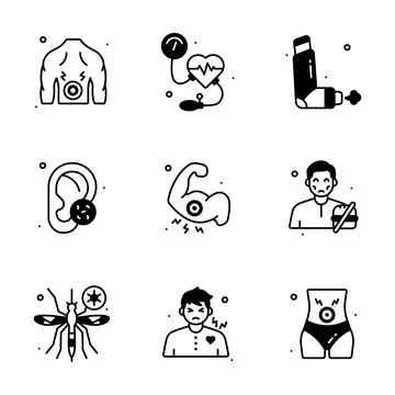 An elite collection of continuous integration, database management, and agile Ilustração Stock