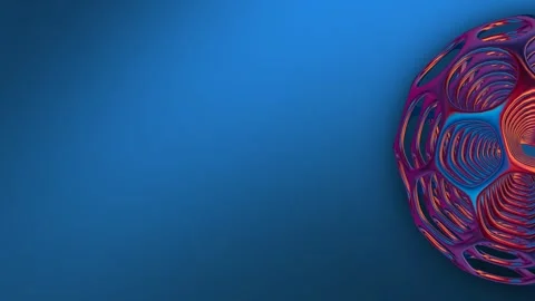 Elite Colorful Background, Reflection, Exclusive, Looped, Unique Sphere Stock Footage 304198504
