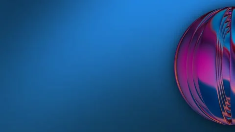 Elite Colorful Background, Reflection, Unique Sphere, Exclusive, Looped Stock Footage 304198454