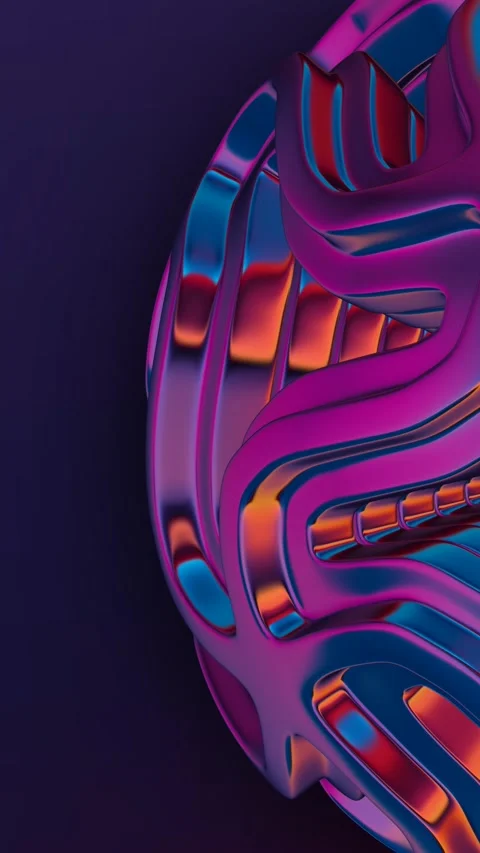 Elite Colorful Background, Unique Sphere, Vertical, Looped, Exclusive Stock Footage 301405393