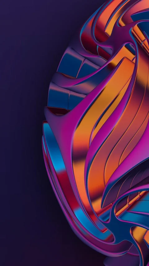 Elite Colorful Background, Unique Sphere, Exclusive, Looped, Vertical Stock Footage 301405401