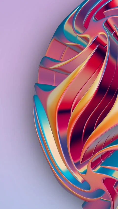 Elite Colorful Background, Vertical, Unique Sphere, Looped, Exclusive Stock Footage 301405414