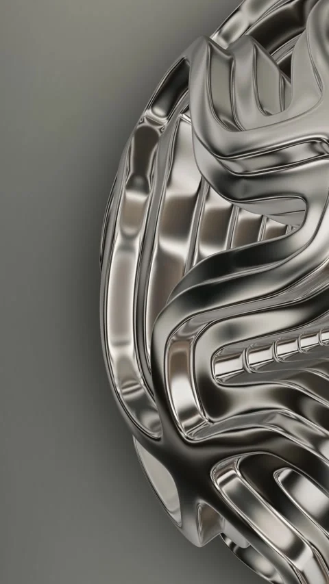 Elite Platinum Background, Unique Sphere, Vertical, Looped, Exclusive Stock Footage 301405386