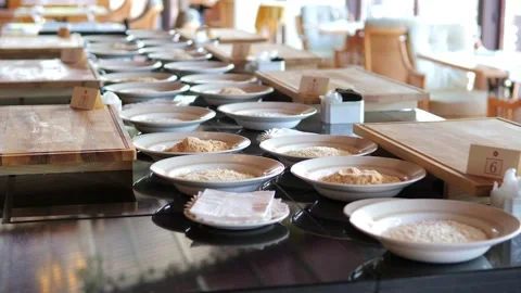 The elite restaurant offers a master class in cooking. Stock Footage 154739283