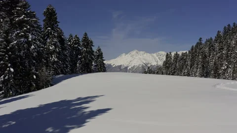 Elite snowmobiler rides Stock Footage 138489603