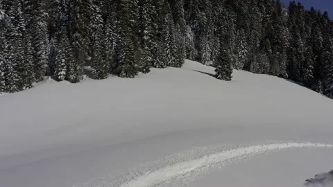 Elite snowmobiler rides Stock Footage 138490195