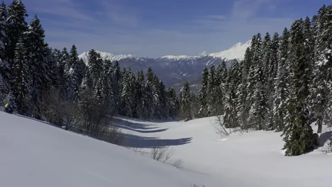 Elite snowmobiler rides Stock Footage 138490316