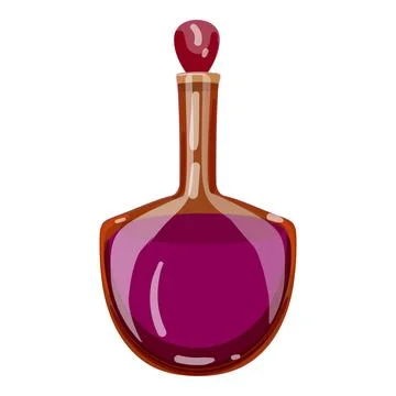 Elixir bottle icon cartoon vector. Magic game Stock Illustration