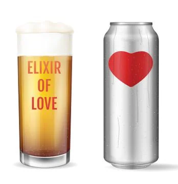 Elixir of love. Modern concept. Love potion. Stock-Illustration