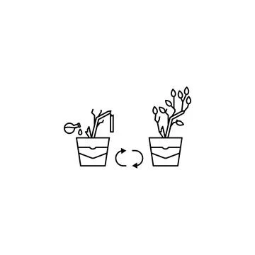 Elixir, magic, plant, refresh icon Illustrazione stock
