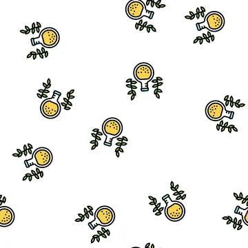 Elixir phytotherapy vector seamless pattern Stock Illustration