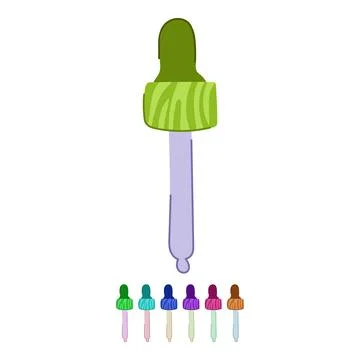 Elixir serum dropper vector cartoon graphic Stock Illustration