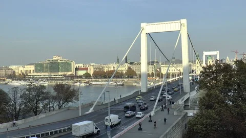 Elizabeth Bridge Budapest Stock Footage 99600133