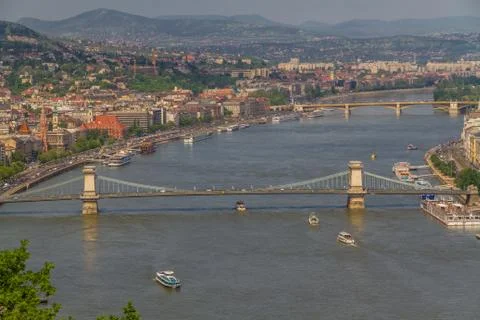 Elizabeth Bridge, in Budapest Stock Photos