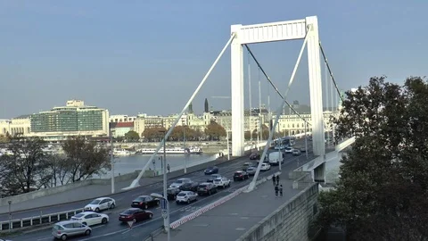 Elizabeth Bridge Budapest Time-Lapse Stock Footage 99915968