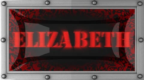 Elizabeth on led Stock Footage 8705957