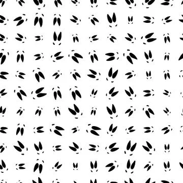 Elk foot prints. Stock Illustration