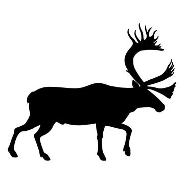 Elk Silhouette Stock Illustration
