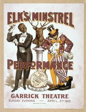 Elk's Minstrel Poster Foto stock