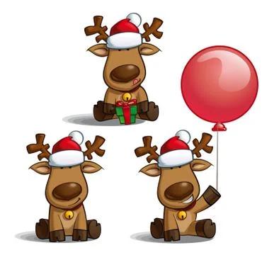 Elks sitting Stock Illustration