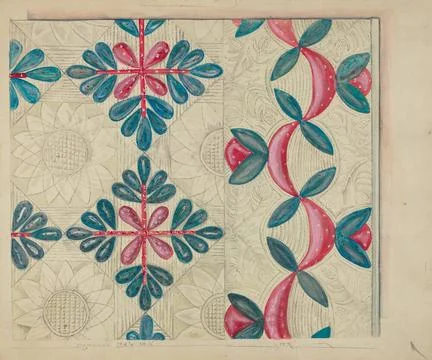 Ella Josephine Sterling, Patchwork Quilt, 1935 1942 Patchwork Quilt Copyri... 스톡 사진