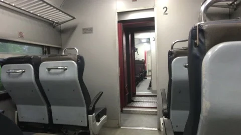 Ella, Sri Lanka, inside a train while driving Stock Footage 132792633