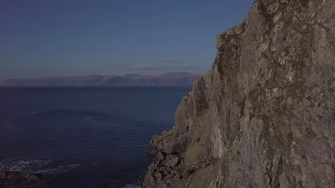 Ellenabeich Cliff Face Stock Footage 99154970