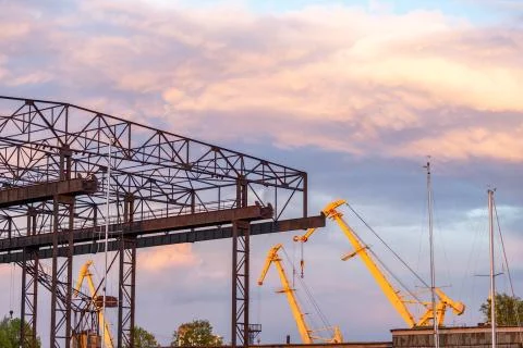 Elling ( dockyard facility) in Klaipeda Foto stock
