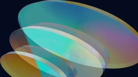Ellipe Glass Reflection Motion Background Animation Video Vidéo 334097974