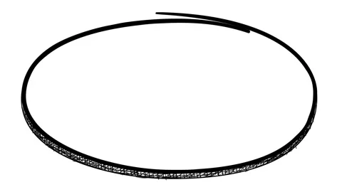 An ellips frame is drawn on the alpha channel by hand Stock Footage 115730977