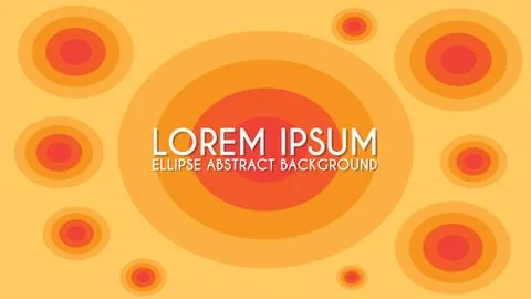 Ellipse Abstract Background Design Template, Orange, Red Maroon 库存插图