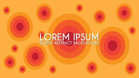Ellipse Abstract Background Design Template, Orange, Red Maroon Stock-Illustration