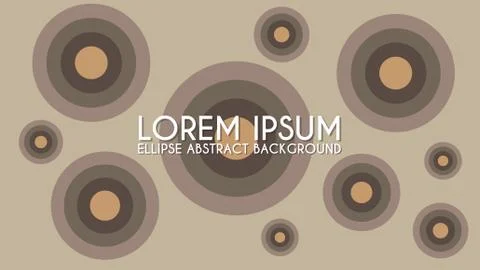 Ellipse Abstract Background Design Template, Gray, Brown, Coffee Ilustración de archivo