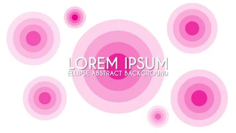 Ellipse Abstract Background Design Template, Pinky, Purple, Violet,White Stock Illustration