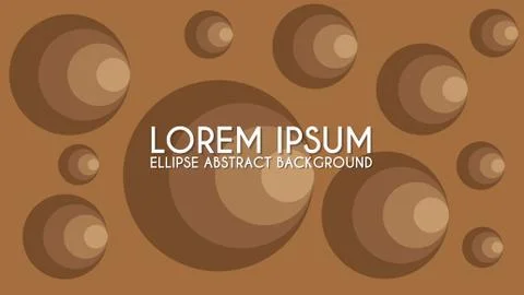 Ellipse Abstract Background Design Template, Gray, Brown, Coffee Stock Illustration