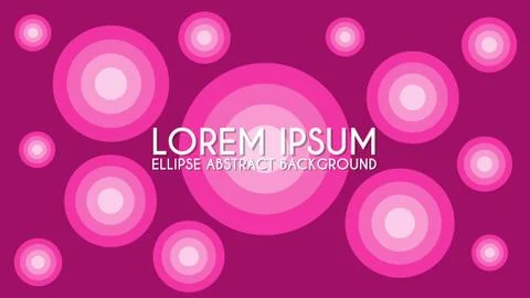 Ellipse Abstract Background Design Template, Pinky, Purple, Violet Stock Illustration
