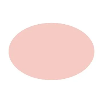 Ellipse geometric shape element symbol for preschool education for kids math Stock Illustration